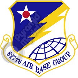 627 Air Base Group emblem Self adhesive Decal