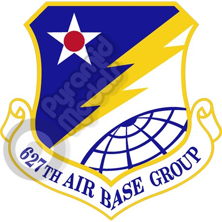 627 Air Base Group emblem Self adhesive Decal