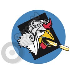 643rd Bombardment Squadron emblem Self adhesive Decal