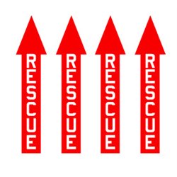 Rescue Arrows Red / White