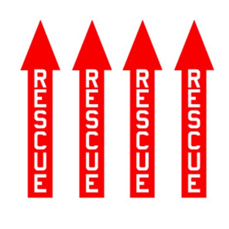 Rescue Arrows Red / White