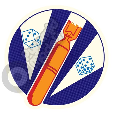 711th Bombardment Squadron emblem Self adhesive Decal