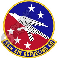 54th Air Refueling Squadron  emblem Self adhesive Decal