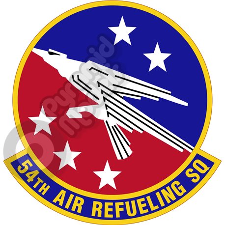 54th Air Refueling Squadron  emblem Self adhesive Decal