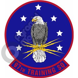 97th Training Squadron  emblem Self adhesive Decal