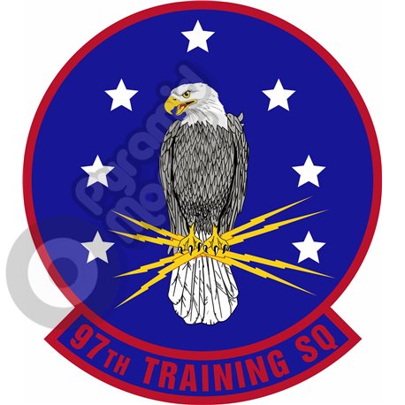 97th Training Squadron  emblem Self adhesive Decal