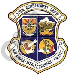 Air Force 319th Bombardment Group emblem Self adhesive Decal