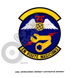 603rd consolidated aircraft maintenance squadron Emblem Self Adhesive Decal