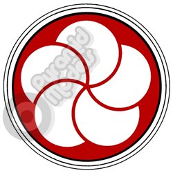 Japanese Emblem 5 Nose Art Self Adhesive Decal
