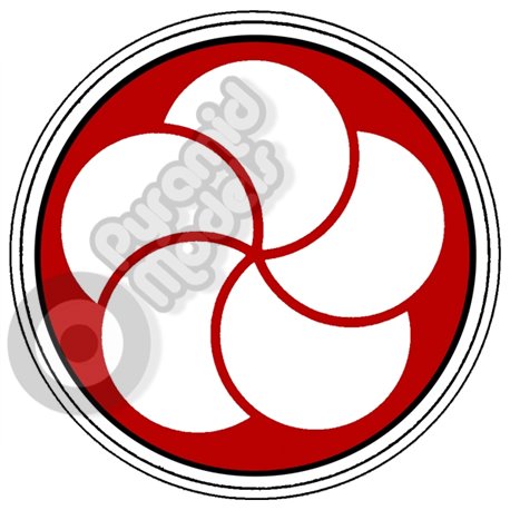 Japanese Emblem 5 Nose Art Self Adhesive Decal