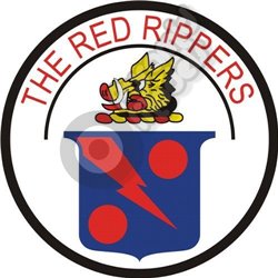 Red Rippers Strike Fighter Squadron emblem Self adhesive Decal
