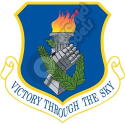 Victory Through the Sky Squadron emblem Self adhesive Decal