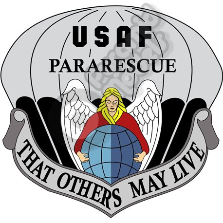 Pararescue Shield Emblem Self adhesive Decal