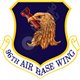96th Air Base Wing Shield Emblem Self adhesive Decal