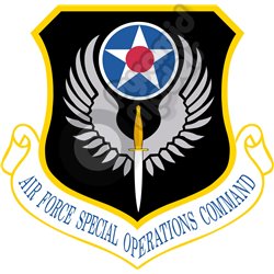 Air Force Special Operations Command Shield Emblem Self adhesive Decal
