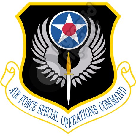 Air Force Special Operations Command Shield Emblem Self adhesive Decal
