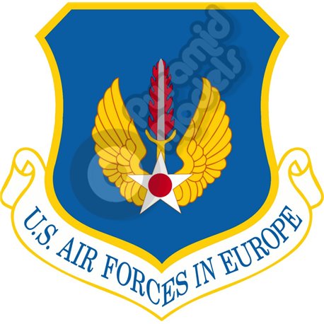 U.S Air Forces in Europe Shield Emblem Self adhesive Decal