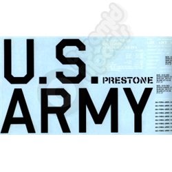 US ARMY waterslide sheet