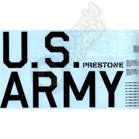 US ARMY waterslide sheet