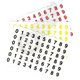 6mm high water-slide numbers