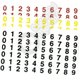 12mm high water-slide numbers