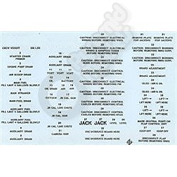 Water Slide decal sheet - stencil lettering 