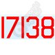 Large Red Water Slide Numbers