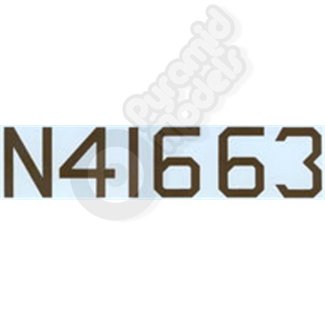 Brown Water slide Registration number