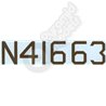 Brown Water slide Registration number set