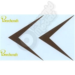Waterslide decal sheet Beechcraft Logo