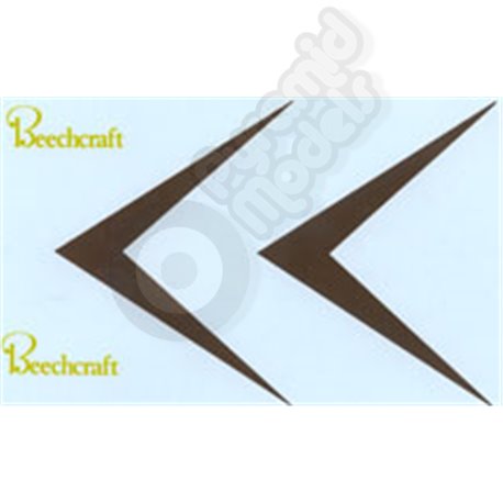 Waterslide decal sheet Beechcraft Logo