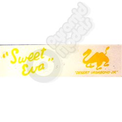 SWEET EVA - Waterslide  Nose art Decal