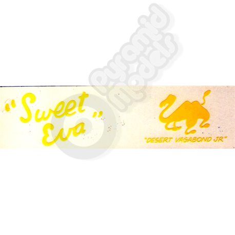 SWEET EVA - Waterslide  Nose art Decal