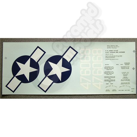 Royal Products Corp - Waterslide Military Decal Set