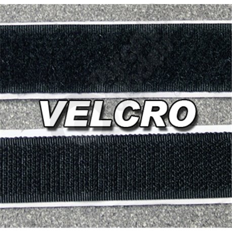 Rolls of Self Adhesive VELCRO Strip - 20mm - BLACK