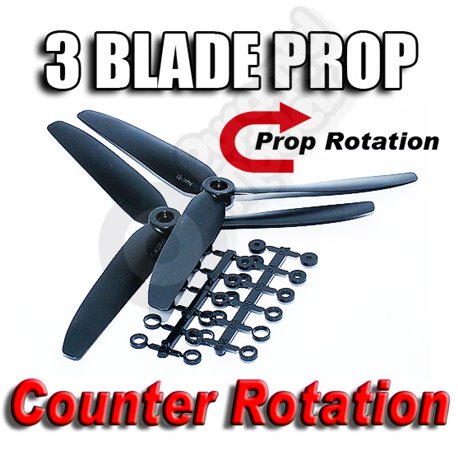 GWS HD9050R X3 Blade Prop - Counter Rotate