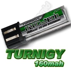 Turnigy nano-tech 160mah 1S 25~40C Lipo 3 Pack (Fits Align Trex 100)
