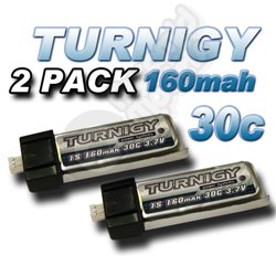 Turnigy 160mah 1S 30C Lipo Pack (Fits E-Flite or Kyosho mini plane - MSR)