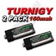 Turnigy nano-tech 160mah 1S 25~40C Lipo Pack 2 pack - Kyosho, E-flite, Parkzone