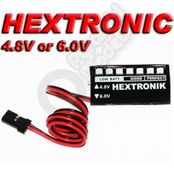 4.8v / 6v receiver on board battery meter futaba , jr, sanwa ,gws, spektrum heli