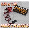 6.6v / 7.4v receiver on board battery meter futaba , jr, sanwa ,gws, spektrum heli