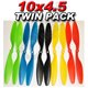1 pair 10x4.5 inch EPP1045 Counter Rotating Propellers - Multicopters, Quadcopters - Choice of 7 Colours