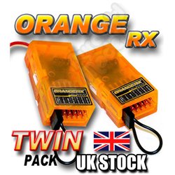OrangeRX 6Ch 2.4Ghz Receiver - DSM2 TWIN PACK