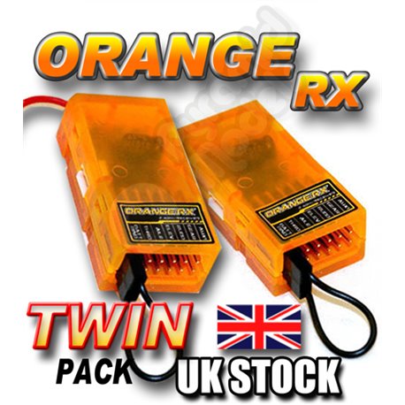 OrangeRX 6Ch 2.4Ghz Receiver - DSM2 TWIN PACK
