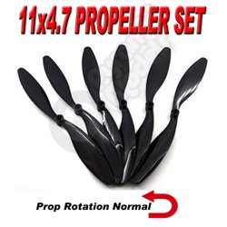 11x4.7 GWS  Propellers (Standard Rotating) (6 piece) Electric Propeller Set
