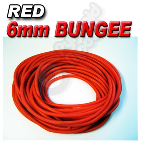 RED 6mm Silicon Rubber Bungee Hi-Start Tubing