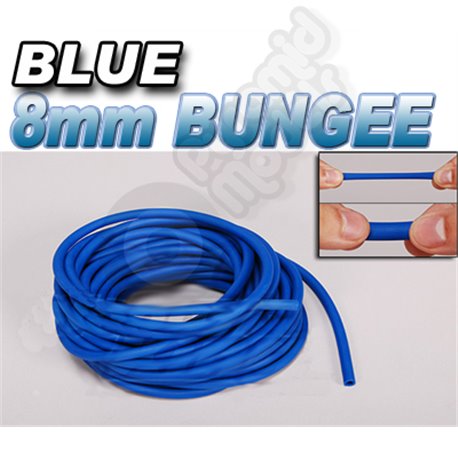 BLUE 8mm Silicon Rubber Bungee Hi-Start Tubing