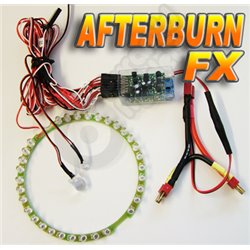 Scale lighting system and After Burn effect LED for 90mm EDF Jet