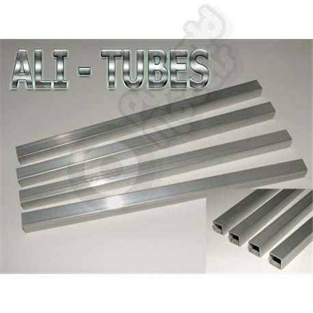 Aluminum Square Tube Arms - 13mm x 13mm x 250mm 4-Pack for Quadcopter Multicopter