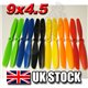 1 pair 9x4.5 inch Counter Rotating Propellers - Multicopters, Quadcopters - Choice of 6 Colours